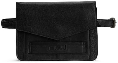 MUUD - Cheri - Luxe handgemaakte lederen handtas - Black