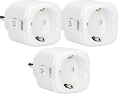 Alecto SMART-PLUG10 TRIPLE - Smart Wifi Tussenstekker - 16A 3680W - 3 stuks