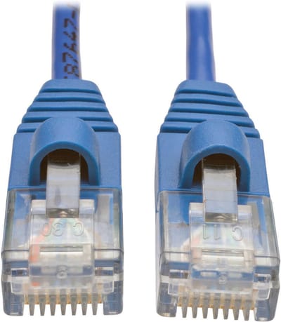 Tripp Lite RJ45-RJ45, m-m, 0.3m netwerkkabel 0,3 m Cat5e U/UTP (UTP) Blauw