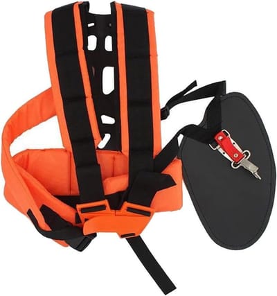 Trimmer Schouderriem - Dubbele Draagriem - Tuinonderhoud - Ergonomisch Ontwerp - 42 x 34 x 7 cm - Oranje