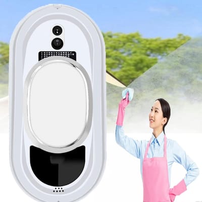Ramen Schoonmaak Robot - Glasbewassing Hulp - Automatisch Glazen Wassen - Krachtige Zuigkracht 5600Pa - 35x25x20 cm - Wit