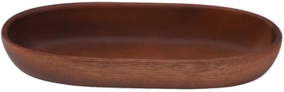 Dailygoods- Serveerschaal Grote Capaciteit - Houten Schaal - Multifunctioneel - Bootvorm Ontwerp - Handgemaakt - Natuurmateriaal - Houten Kom
