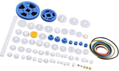 Dailygoods- Tandwielset 80 Soorten - Kunststof Modelbouw - Reserveonderdelen - Doe-het-zelf RC - Mini-tandwielset - Eenvoudig te gebruiken - Modelbouwonderdelen