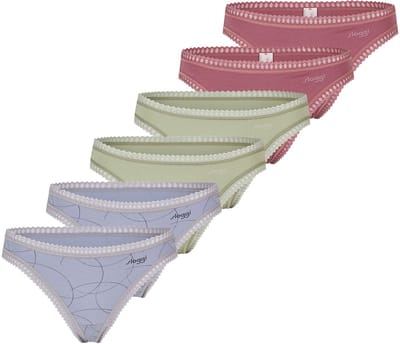 sloggi Dames string 6 pack GO Crush