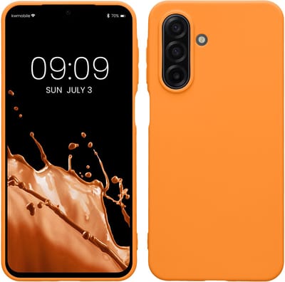 kwmobile telefoonhoesje geschikt voor Samsung Galaxy A17 4G / 5G - Hoesje voor smartphone - Back cover in fruitig oranje