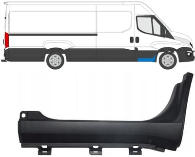 Sierlijst zijlijst voorste treeplank voor Iveco Daily 2014-2019 / Rechts