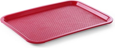 HENDI Medium fastfood dienbladen – rood – 305x415x20 mm – polypropyleen