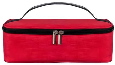 Draagbare geïsoleerde koeltas - mini-lunchbox - kleine geïsoleerde lunchtas - bevroren snacktas voor volwassenen voor mannen en vrouwen - voor werk - 25*16*8cm-rood