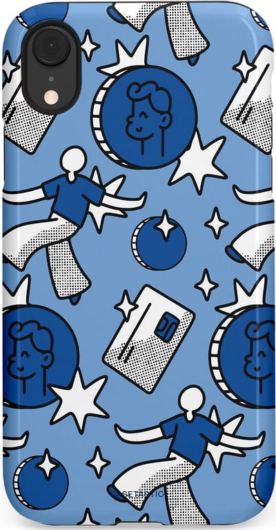 Casetastic Hoesje Geschikt voor Apple iPhone Xr - Stijlvolle Beschermende Duo-layer Case - Geldroute
