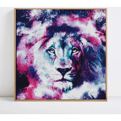 Broderie Diamant Animaux Point de Croix Peinture Diamant Ronde Complète Arrivée Décoration de Maison 30x30 gray