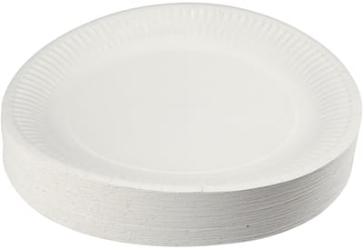 Creotime Papieren bord, d: 23 cm, 100 stuks