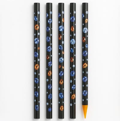 Goodbitz® - Waxpennen - 5 stuks - Wax pennen - Rhinestone picker - Rhinestones pen - Nail art pen - Waspen - Rhinestones - Strass steentjes - Rhinestones steentjes
