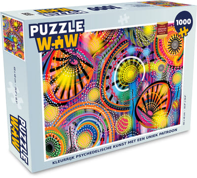 Puzzel Vormen - Kunst - Patronen - Psychedelisch - Legpuzzel - Puzzel 1000 stukjes volwassenen