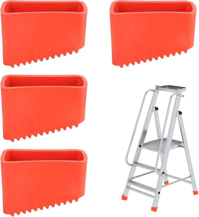 Universele Ladder Voetjes - Laddervoet Vervanging - Vloer Beschermen - Extra Dik Rubber - 58 x 25 x 4 cm