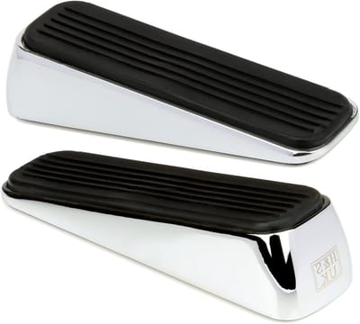 Dailygoody - Deurstopper Heavy Duty - Robuuste Deurwig - Ideaal voor Thuis en Kantoor - Chroom - Duurzaam en Sterk - Geschikt voor Alle Deuren