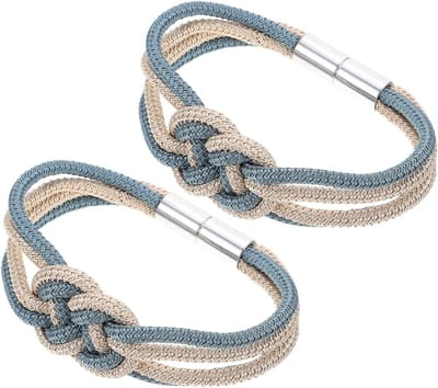 Gordijn Tiebacks - Gordijn Hangers - Gordijnen Strikken - Eenvoudig Ontwerp - 46 cm Lengte - Beige