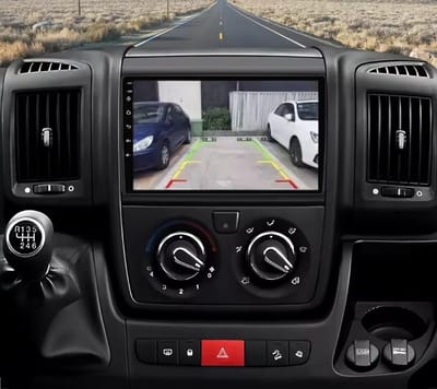 Autoradio 2/32GB met Carplay en Android auto | Geschikt voor Fiat Ducato, Peugeot Boxer, Citroen Jumper 2011-2023 | Radio scherm met Navigatie | 2011 2012 2013 2014 2015 2016 2017 2018 2019 2020 2021 2022 2023 | met screen cleaner