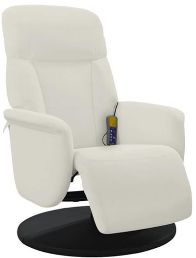 Massagestoel - Relaxfauteuil - Zetel - 1 persoons - Met armleuning - Zeer comfortabel - Elektrisch - Crème