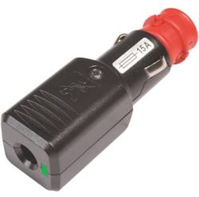 ProCar Universalstecker NG 15A LED mit Zugentlastung mit Sicherung, 12-24 Volt Universele stekker NG 15A LED met trekontlasting met zekering, 12-24...