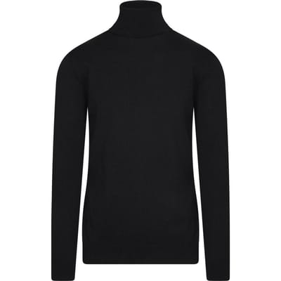 Cappuccino Italia - Heren Sweaters Coltrui Black - Zwart - Maat L