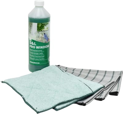 Bamboe Glasdoeken Microvezel Promo Doek Set - Grijs