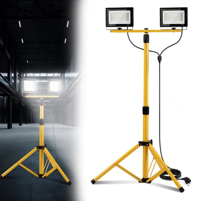 Bouwplaats LED schijnwerper 50W – Krachtige koud witte verlichting – IP66 waterdicht voor buitengebruik en werk