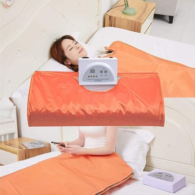 Saunadeken Infrarood - Warmte Decken - Ontspanning Zweet - Digitale Thermostaat - 180 x 81 cm - Oranje