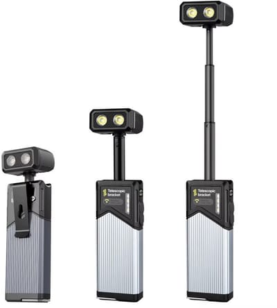 Zaklamp -Telescopische - LED- Werklamp - Zaklamp - Tactisch - Magnetisch - Oplaadbaar