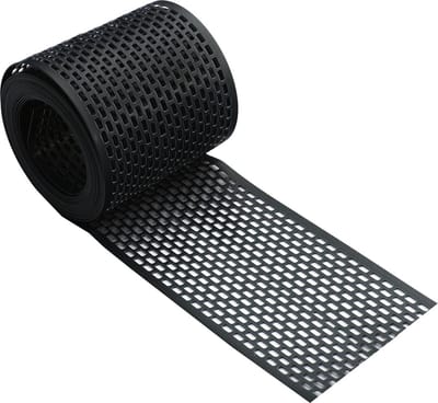 Ventilatieprofiel PVC zwart 100 mm | Rol 5m