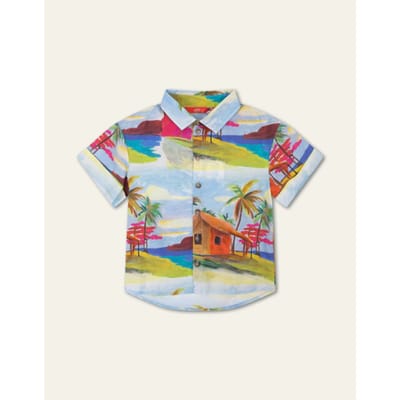 Oilily Bikkel Blouse- maat104/4yr Surf Spray