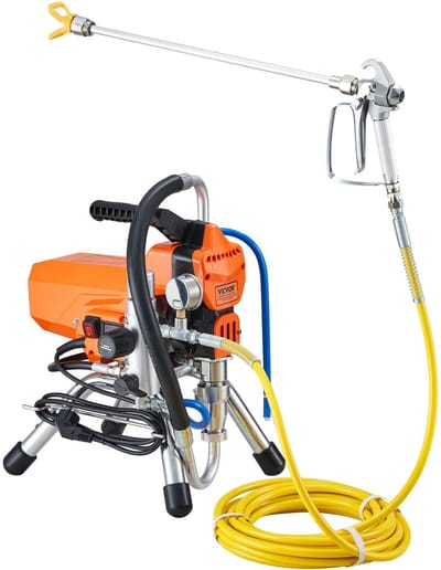 Stemily Verfspuit - Verfpistool - 2200W - 3000 psi - 2 l/min - 9 m Hogedrukslang - 0,5 m Verlengpaal - 39,5 × 36,5 × 48 cm