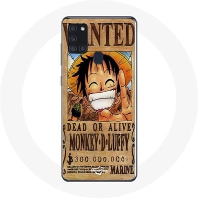 Hoesje - Maniacase - Samsung Galaxy A21S - One Piece Manga Luffy - Flexibel - Bescherming