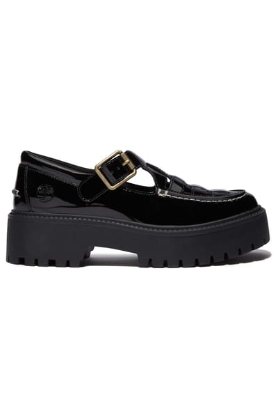 Timberland Stone Street Buckle Shoe Black Patent Leather Maat: 36 | Instappers Outlet | Dames | Zwart