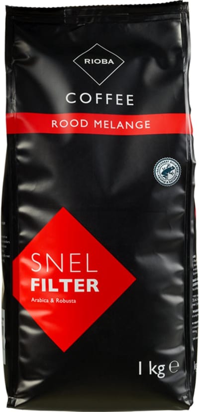 Rioba Rood Snelfiltermaling - gemalen koffie - 1 kg