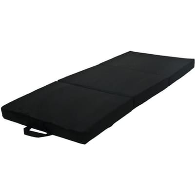 Matelas matelas pliable invité 200x120x10 cm noir