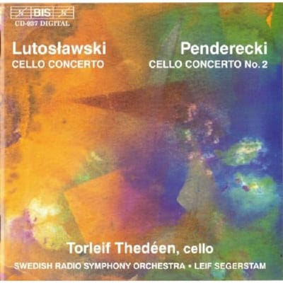 Torleif Thedéen, Swedish Radio Symphony Orchestra, Leif Segerstam - Lutoslawski: Cello Concerto/Pendericki: Cello Concerto For No.2 (CD)