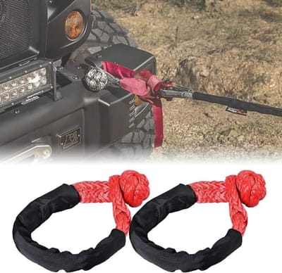 Zachte Schakels Offroad Beugels - Draagbare Sleepkabels met 17 Ton Breukvastheid voor Jeep-Vehicles