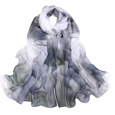 Sjaal- Polyester- 140x40 cm- Grijs - Charme Bijoux