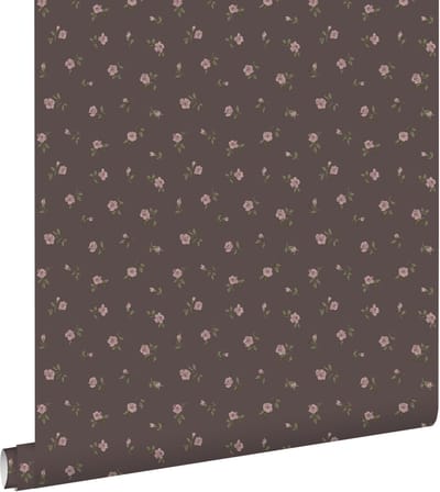 ESTAhome behang vintage bloemetjes mauve paars - 50 x 900 cm - 139835