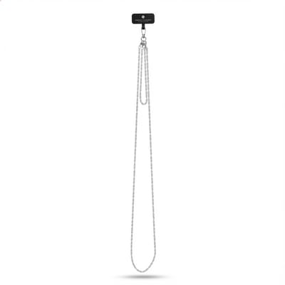 Selencia Universeel Telefoonkoord - Telefoon Ketting - GSM Koord - Zilver