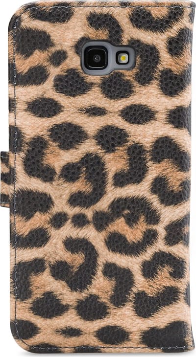My Style Telefoonhoesje geschikt voor Samsung Galaxy J4 Plus Hoesje | My Style Flex Wallet Bookcase Portemonnee | Pasjeshouder voor 3 Pasjes | Telefoonhoesje voor Pinpas / OV Kaart / Rijbewijs - Leopard | Bruin