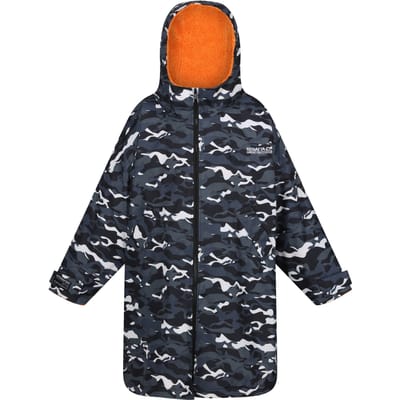 Regatta Camouflage Waterdichte Veranderjas voor Kinderen/Kinderen (Zwart/perzik)