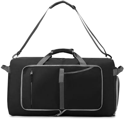 Reistas - Sporttas - weekendtas - Crossbody reistas - Reistas met grote inhoud - Met schoenenvak - Opvouwbaar - Geschikt voor weekendtrips, buitenactiviteiten, sport en fitness - 62*34*28 cm - Zwart