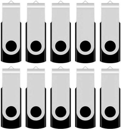 50 Stuks USB 2.0 Flash Drives 4GB Bulk Zwart Geheugensticks