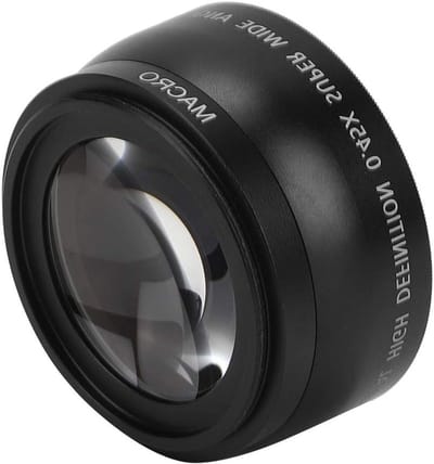 Geavanceerde 55MM 0.45X Groothoek Macro Lens voor Camera's - Ideaal voor Natuur- en Reisfotografie