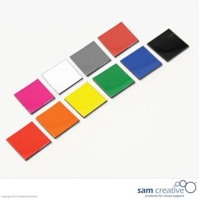 Sam Creative Whiteboard Magneten - Vierkant - 2x2 cm - Geel - 25 stuks