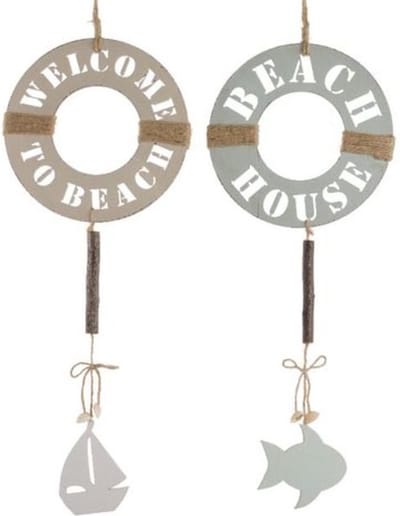 Houten Hangers Met Tekst 1 Stuk 15x0.3cm
