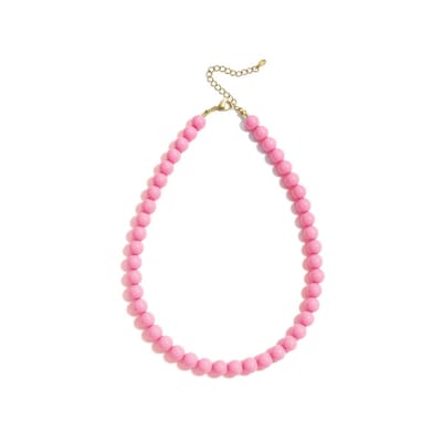Beady Babe Ketting | RVS & Resin | Bubbelgum Roze | Kralenketting | Verstelbaar | Best Jewelry Gift