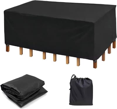 Tuinmeubelhoezen - Beschermhoezen Outdoor - Meubels Beschermen - Waterdicht UV-bestendig - 190x115x90 cm - Zwart