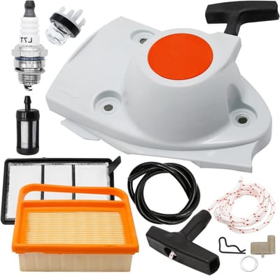 Terugslag Pull Starter met Luchtfilter en Tune Up Kit voor Stihl TS410 TS420 TS480i TS500i - Hoogwaardige Onderdelen voor Tuingereedschap en Motoronderhoud
